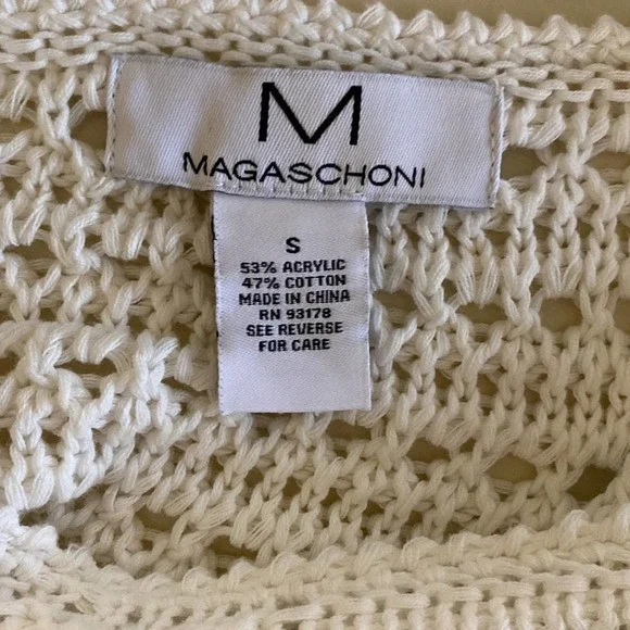Magaschoni Loose White/Cream Sweater - Picture 3 of 4